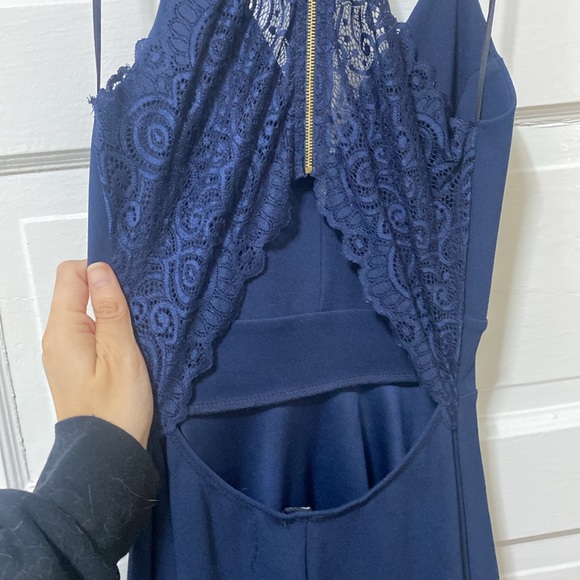 Windsor size small high low open back formal lace back dress - Picture 5 of 6